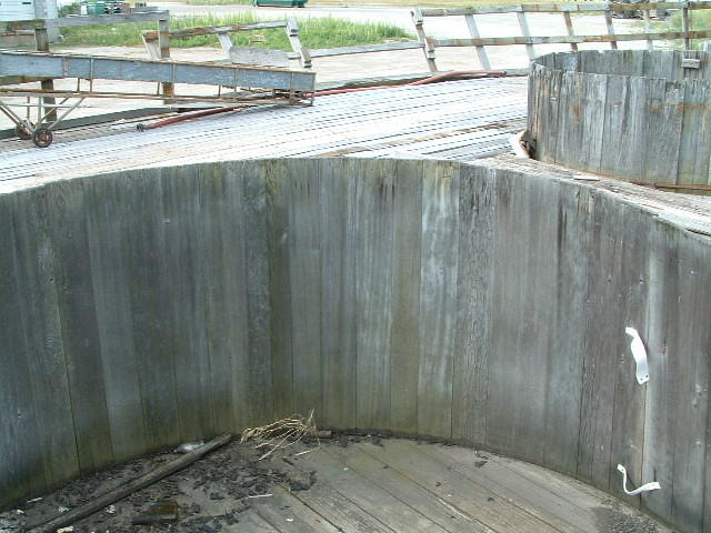 Pickle Vat / View of the interior of a pickle vat